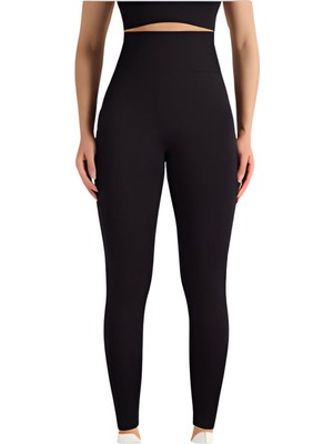 İlk El Grup Ieg™ Dikişsiz Düz Tayt  Kadın AK4251