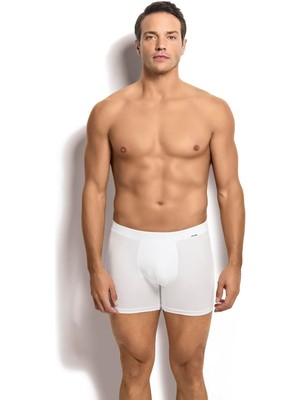 Jiber Erkek Beyaz Modal Pamuklu 3'lü Boxer 255