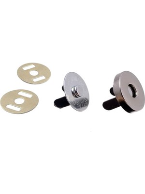 Aklar Çanta Kadın 10 Adet Dikmeli Çanta Mıknatıs 18 mm Standart Renkli Aksesuar