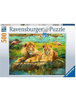 SHC4200 Ravensburger 500P Puzzle Aslan Ailesi, Yapboz