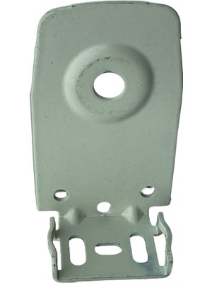 MorPerde Dar Kasa Yuvarlak Delikli Uzun Krem Metal Ayak