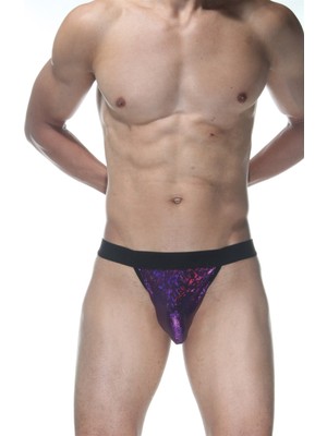 İlk El Grup Ieg™ Simli Mor Erkek  Tangası