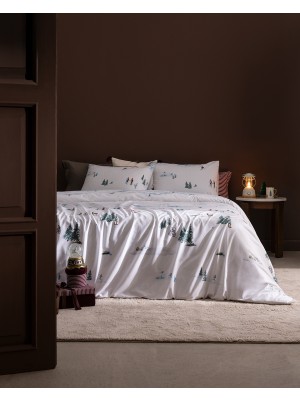 Madame Coco Frimas Tek Kişilik %100 Pamuk Ranforce Baskılı Nevresim Takımı - Renkli