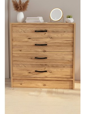 EUR142 4 Çekmeceli Şifonyer Atlantik Çam