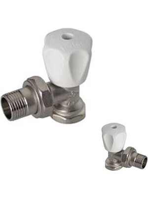 Kalde Köşe Radyatör Vana - Kalorifer Petek Vana Ağır Tip / Büyük Kafa