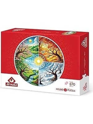 SHC4200 Puzzle Dört Mevsim Çarkı 570 Parça Round Puzzle