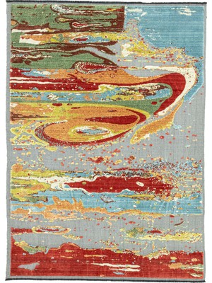 Soho Antiq Taren Soyut Tasarımlı Tezgah Dokuma Halı 208X292 cm