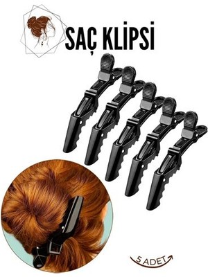 Die Grup Turk Saç Pensi Saç Klipsi 5 Adet Crocodile Design DIEGRP-3402