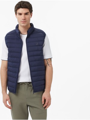 Nautica Erkek Lacivert Regular Fit Su İtici Kaz Tüyü Yelek J57037T.4NV