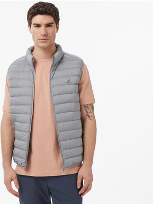 Nautica Erkek Gri Regular Fit Su İtici Kaz Tüyü Yelek J57037T.0HF