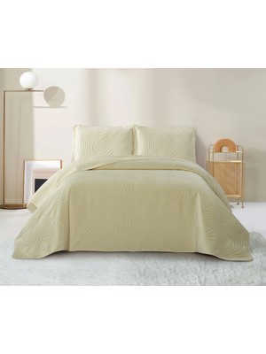 Munih Çift Kişilik Yatak Örtüsü - Krem