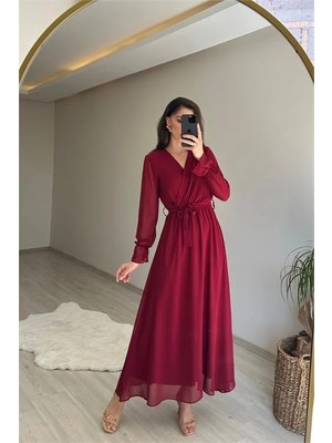 Dip Moda Kadın Şifon Maxi Boy Elbise DPNM001