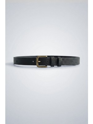 Abluka Online Erkek Ince Kare Tokalı Kemer Siyah