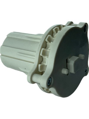 MorPerde 45'lik Motorlu Perde Kare Pimli Krem Manuel Zincir Mekanizma