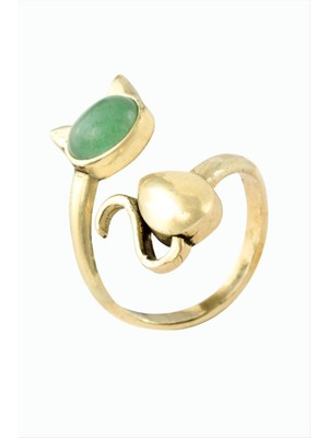 İlk El Grup Ieg™ Kedi Doğaltaşlı Otantik Yüzük