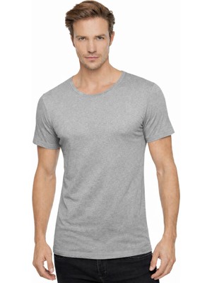 Tutku Erkek Penye Bisiklet(Açık Yaka) Yarım Kollu 6'lı Paket Beyaz Atlet Fanila