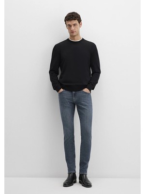 Mavi James Mavi Black Puslu Koyu Mavi Gabardin Pantolon 0042489342