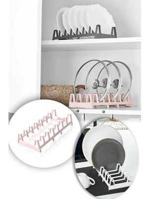 İlk El Grup Ieg™ Tencere Kapağı Organizeri - 6 Bölmeli Tencere Kapak Rafı