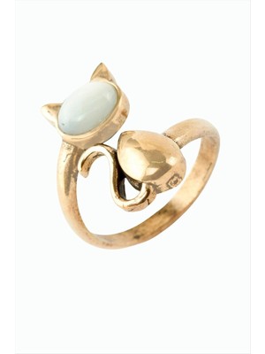 İlk El Grup Ieg™ Kedi Doğaltaşlı Otantik Yüzük