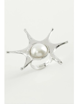 İlk El Grup Ieg™ Güneş Inci Metal Yüzük