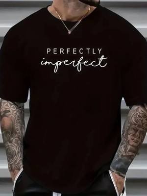Uslucan Alışveriş Erkekler Için Perfectly Günlük Tişört  - Siyah