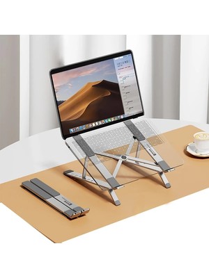 İlk El Grup Ieg™ Ally Mc N3-2 Katlanabilir Metal Masaüstü Laptop STANDI-(5775)
