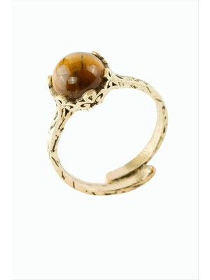 İlk El Grup Ieg™ Yuvarlak Doğaltaşlı Otantik Yüzük