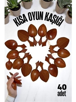 İlk El Grup Ieg™ Turk Kısa Oyun Kaşığı Halk Oyunu Kaşığı - Kına Kaşığı Kısa Saplı Zeybek Oyun