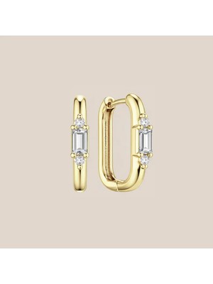 Altıntaş Taç Baget Altın Halka Küpe