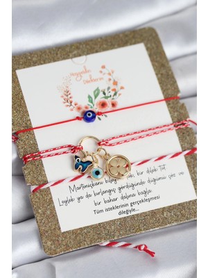 Clariss Üreticiniz Marteniçka Bileklik 3'lü Kelebek ve Yonca Model 481348