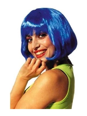 İlk El Grup Ieg™ Küt Peruk - Mavi