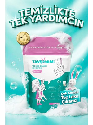 Tavşanım ! - Çamaşır ve Yüzey Için Çok Amaçlı Oksijenli Toz Leke Çıkarıcı ve Beyazlatıcı