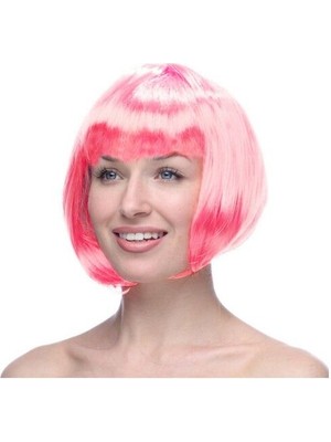 İlk El Grup Ieg™ Küt Peruk - Toz Pembe (Açık Pembe)