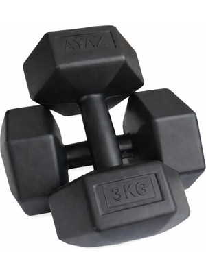AYAZ SPORT 3 Kg X 2 Adet Toplam 6 Kg  New Dambıl Seti, Dumbell Set