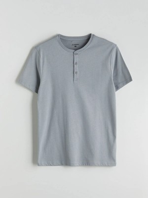 Lc Waikiki Yeni Sezon Bisiklet Yaka Kısa Kollu Erkek Pijama Üst