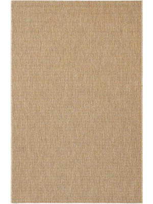 Cool Halı Milano Bej Hasır Görünümlü Bohem Rustik Makina Dokuma Kolay Temizlenir Kesme Ince Salon Oda Halısı