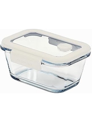 SHC4200 Neoflam Fika Glace Vakumlu Cam Saklama Kabı 460 ml Bej