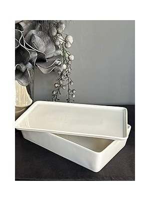 SHC4200 Rossev Pera Porselen Dikdörtgen Fırın&amp;saklama Kabı