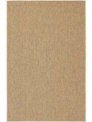 Cool Halı Milano Bej Rengi Hasır Jüt Görünümlü Rustik Dokuma Leke Tutmaz Salon Oturma Odası Ev Balkon Halısı