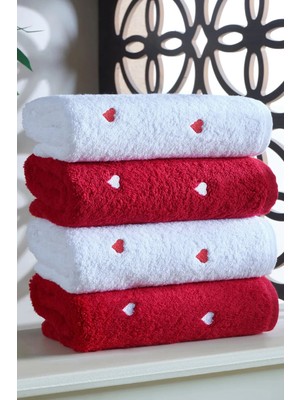 Lera 4'lü 70X140 Havlu Seti - Banyo Havlu Seti | %100 Pamuk - Hızlı Kuruyan - Yumuşak