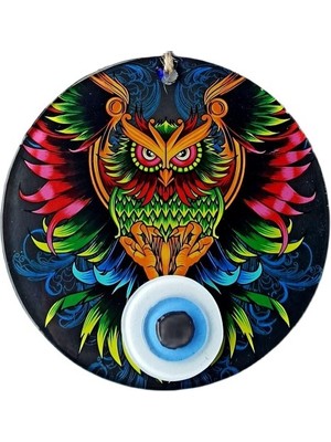 İlk El Grup Ieg™ Efsane Baykuş 15 Santimetre Füzyon Cam Duvar Süsü