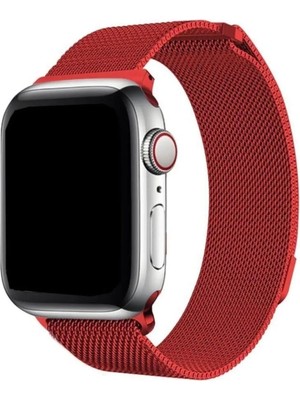 Psgt Apple Watch Uyumlu ( 38/40/41MM) ve SERI10 ve 11(42MM) Paslanmaz Hasır Örgü Metal Milano