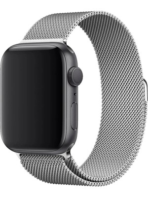 Psgt Apple Watch Uyumlu ( 38/40/41MM) ve SERI10 ve 11(42MM) Paslanmaz Hasır Örgü Metal Milano