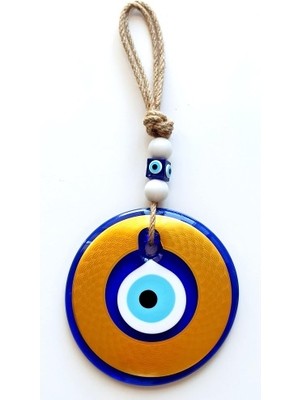 İlk El Grup Ieg™ Nazar Boncuklu Gold Renk Kaplama Cam Duvar Dekoru