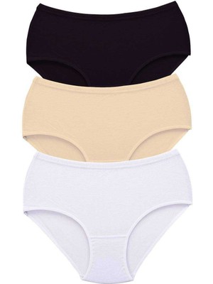 İlk El Grup Ieg™ 3 Adet Tutku Kadın Yüksek Bel Bato Kalın Lastik Külot S5