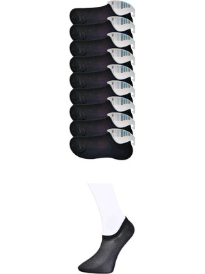İlk El Grup Ieg™ Siyah Erkek Görünmez Çorap 9 Çift