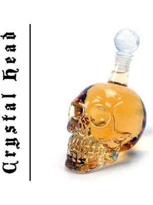 İlk El Grup Ieg™ 1000 ml Crystal Head Kuru Kafa Içki Şişesi