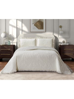 Venedik Çift Kişilik Yatak Örtüsü - Krem