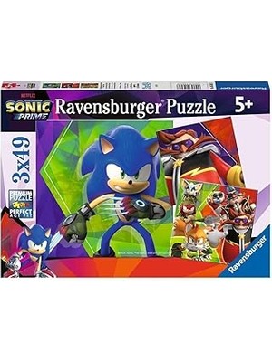 SHC4200 Ravensburger, 3X49P Puzzle Sonic, Çocuk Puzzle