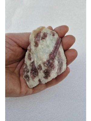 Pozitif Doğal Taş Rubelit, Pembe Turmalin Doğal Parça RB33